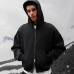 Black Full zipper hoodie