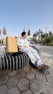 Light Gray Tracksuit
Full-Zip Hoodie with Wide leg pant - Image 2