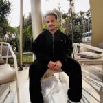 Black tracksuit full zipper hoodie with Wide leg pant