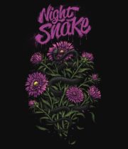 Night Snack Black Vintage Oversize T-shirt - Image 2