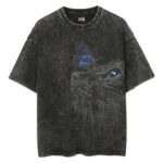 Vintage cat with butterfly