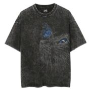 Vintage cat with butterfly