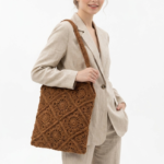 Brown Handmade Crochet Bag – Natural