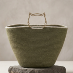 Olive Cat-Elegance Tote